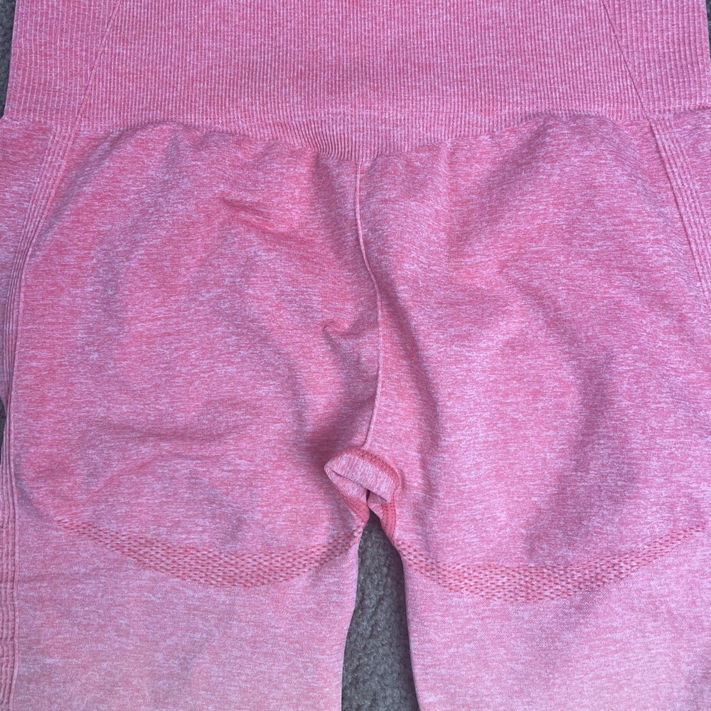 Women’s Astoria Activewear Seamless Ombré Legging Orange Red Size L EUC - Picture 7 of 9